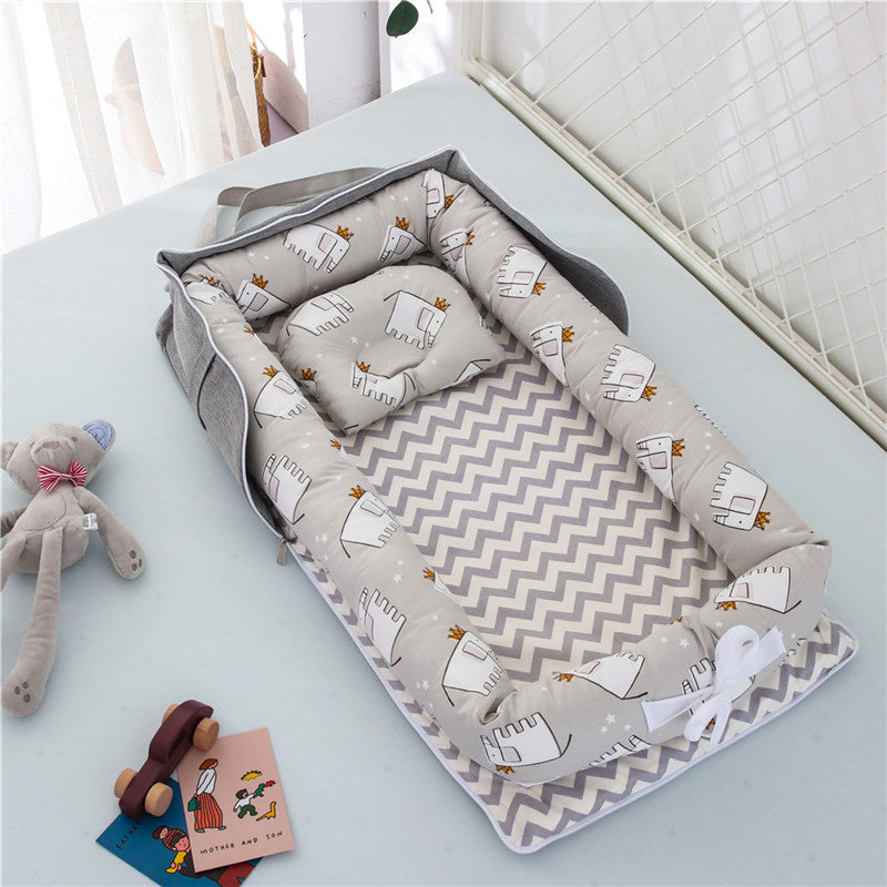 Cotton Portable Baby Crib Newborn Foldable - Enfance-Heureuse