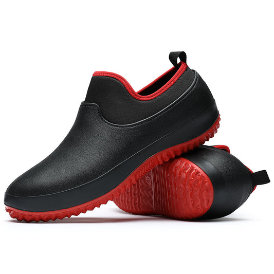Unisex Winter Mens Rain Boots Warm Snow Boots Non-Slip Men - Enfance-Heureuse