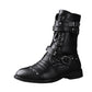 Middle Tube Leather Boots Ceremonial Motorcycle Men's Martin Performance - Enfance-Heureuse