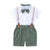 Boys Gentleman Bow Tie Backstrap Shorts Set - Enfance-Heureuse