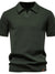 Men's Classic Textured Short Sleeve Polo Shirt - Enfance-Heureuse