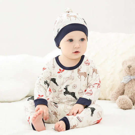 Pyjama bébé en fibre de bambou pour enfants