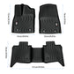 All-Weather TPE Front And Rear Row Floor Liners Floor Mats Fit For Toyota Tundra CrewMax Cab 2022-2025, Custom Fit Tundra Car Mats - Enfance-Heureuse