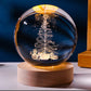 Luminous Starry Sky And Planets Moon Moon Crystal Ball Small Night Lamp Projection Ambience Light Creative Gift New Strange Gift - Enfance-Heureuse