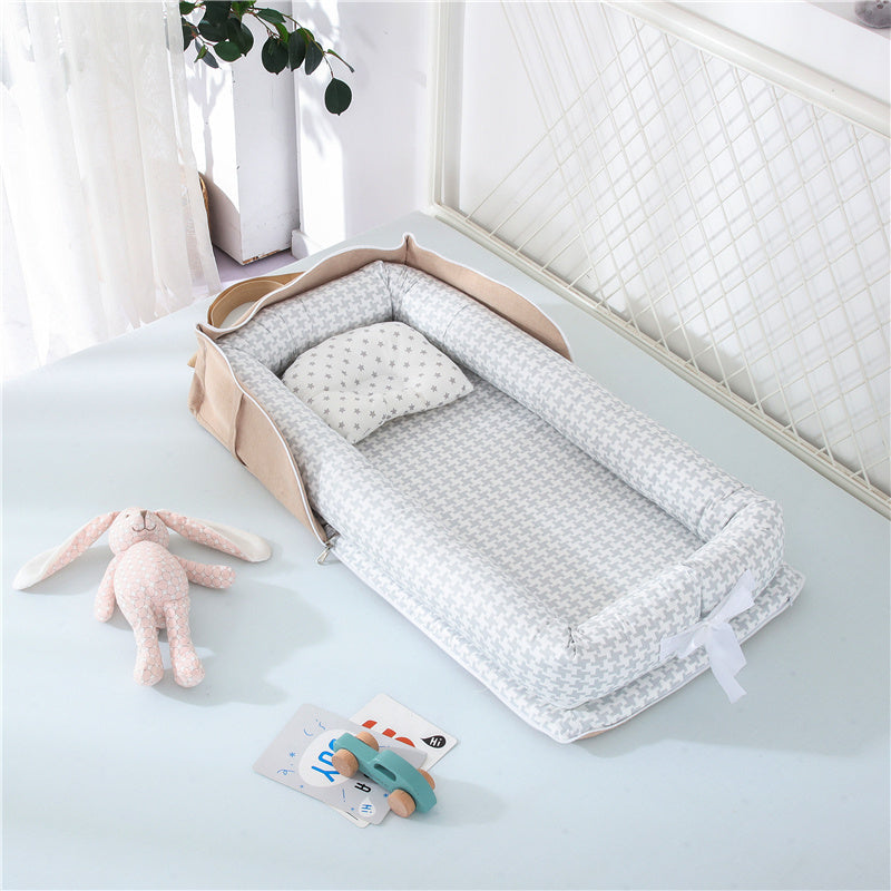 Cotton Portable Baby Crib Newborn Foldable - Enfance-Heureuse