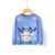 Christmas snowflake fawn sweater - Enfance-Heureuse