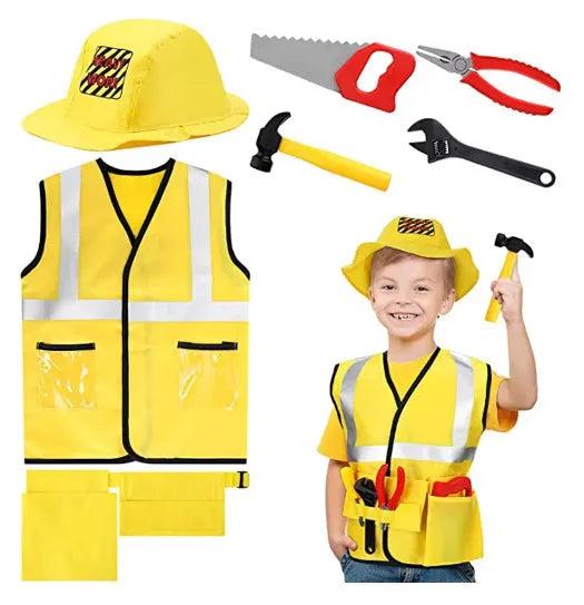 Children's Performance Wear Firefighter Worker Professional Role Play - Enfance-Heureuse