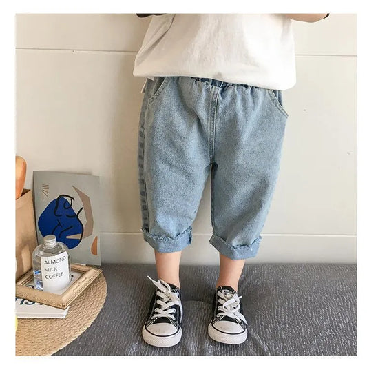 Children's cropped jeans - Enfance-Heureuse