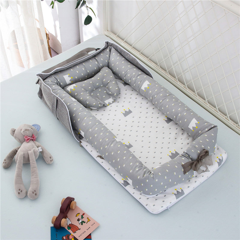Cotton Portable Baby Crib Newborn Foldable - Enfance-Heureuse