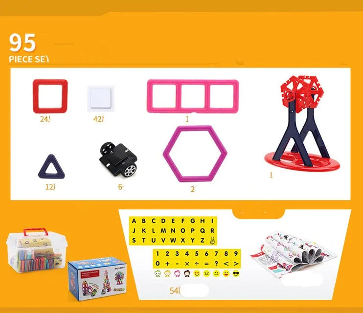 Bloques de construcción de monedas magnéticas para niños, juego de juguetes educativos para educación temprana, moneda magnética