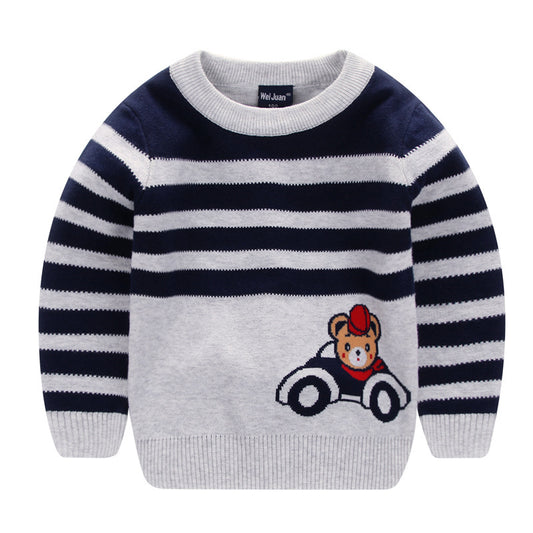 Children cartoon sweater - Enfance-Heureuse