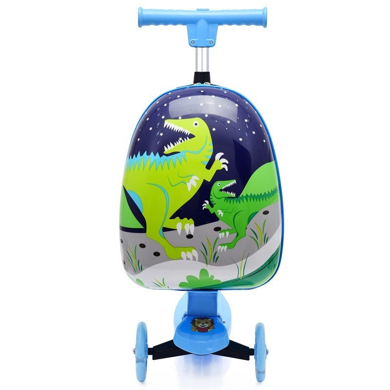 Children's Cute Cartoon Scooter Trolley Case - Enfance-Heureuse