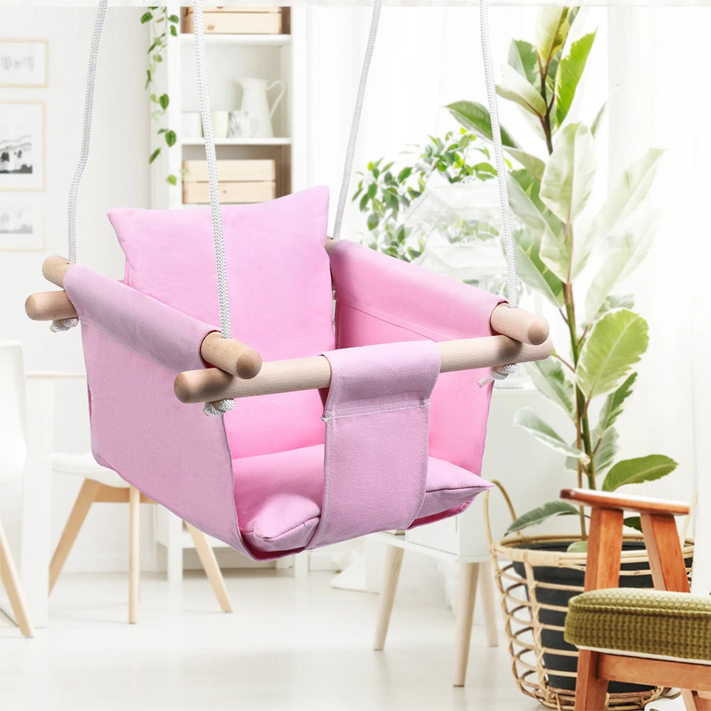 Infantile Fauteuil Suspendu Enfant Bébé À La Maison Siège Pliant Toile Swing