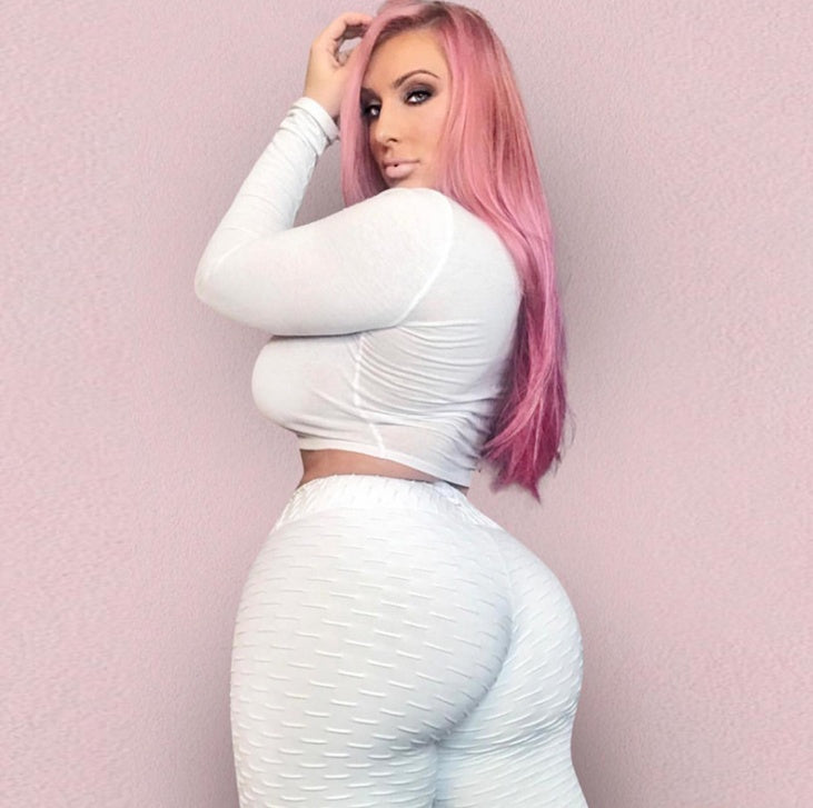 Booty Lifting Anti Cellulite Scrunch Leggings Without Pocket - Enfance-Heureuse