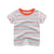 Garçons d'été À Manches Courtes Rayé T-Shirt - Enfance-Heureuse
