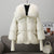 Down Cotton-padded Jacket Women's Short Fur Collar Thickened Coat Winter Clothing - Enfance-Heureuse
