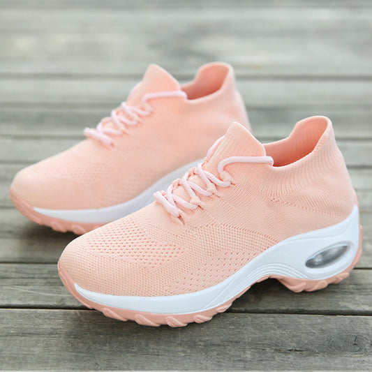 Sports shoes women flying knit socks shoes shaking shoes - Enfance-Heureuse