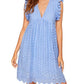Lace Dresses With Pocket Summer Sleeveless Jacquard Cutout V-Neck Beach Dress - Enfance-Heureuse