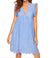 Lace Dresses With Pocket Summer Sleeveless Jacquard Cutout V-Neck Beach Dress - Enfance-Heureuse