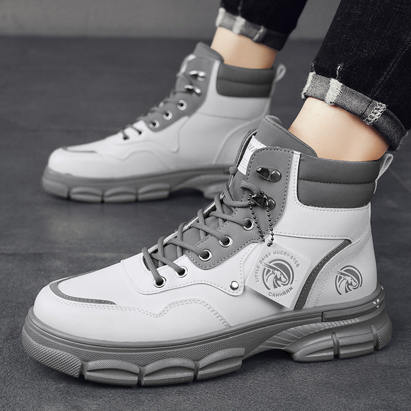 Men's Casual Trend High Top British Style Martin Boots - Enfance-Heureuse