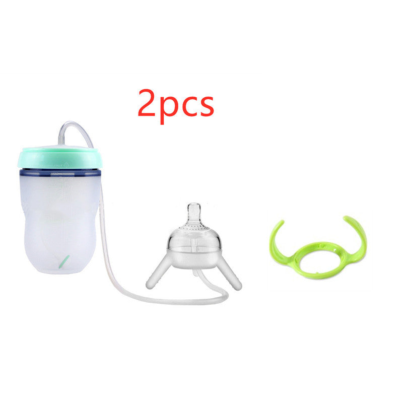 Feeding Bottle Kids Cup Children Training Silicone Sippy - Enfance-Heureuse
