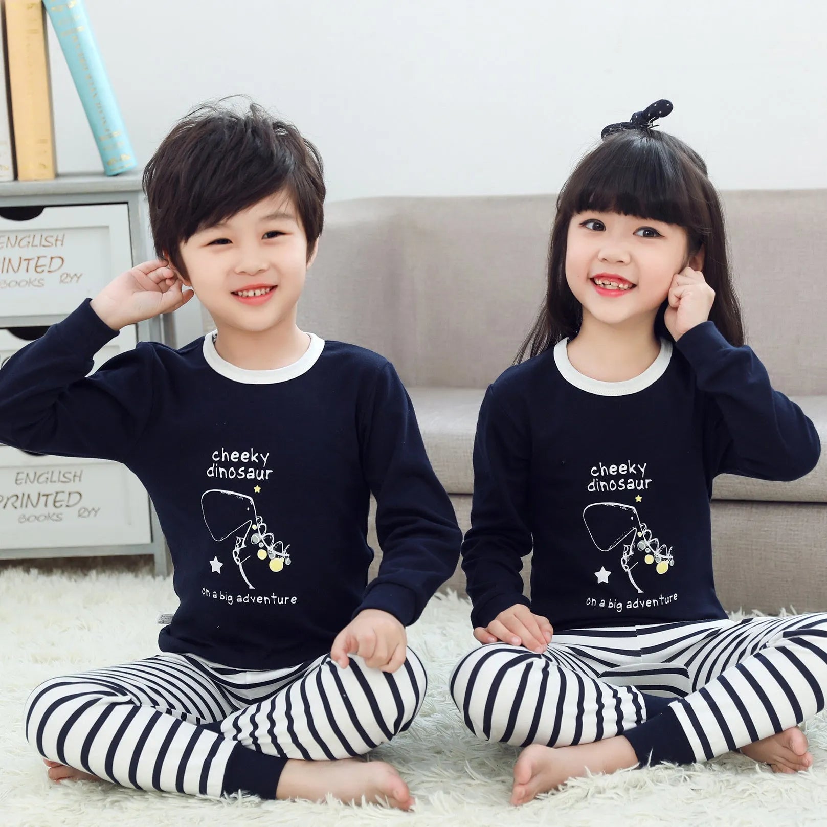 Children's pajamas women's long sleeves - Enfance-Heureuse
