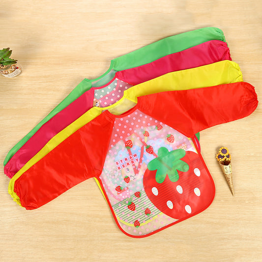 Children's Gown Long Sleeve Kids Waterproof Meal Baby Apron Painting Clothes Bib Protective Clothing - Enfance-Heureuse