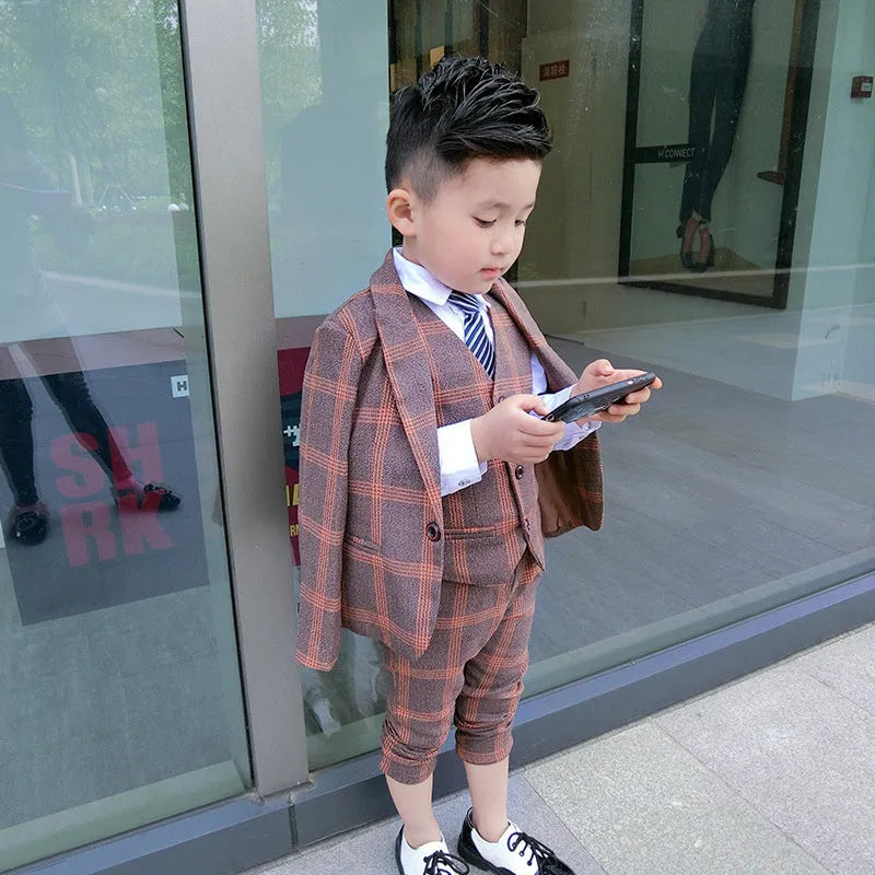 Ensemble de pantalons blazer décontractés pour garçons