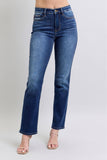 Judy Blue Full Size Washed Straight Leg Jeans with Pockets - Enfance-Heureuse
