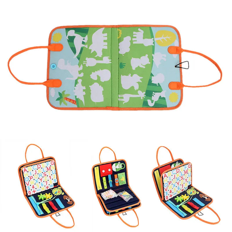 Felt Learning Board Early Education Children - Enfance-Heureuse