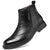 High-top Leather Shoes Height Increasing Shoes 46 Brogue Trendy Ankle Boots - Enfance-Heureuse
