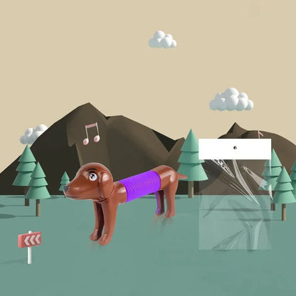 Telescopic Tube Changeable Dog Decompression Toy - Enfance-Heureuse