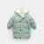 Children's down padded jacket thick mid-length - Enfance-Heureuse