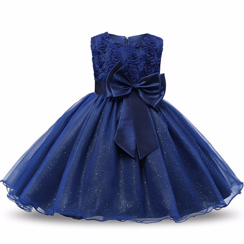 Princess Flower Girl Dress Summer Tutu Wedding Birthday Party Dresses - Enfance-Heureuse