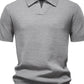 Men's Classic Textured Short Sleeve Polo Shirt - Enfance-Heureuse