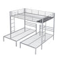 Full Over Twin Twin Size Bunk Bed With Built-in Shelf - Enfance-Heureuse