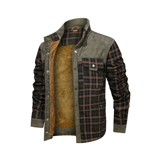 Men's Wool Thick Coat Jacket - Enfance-Heureuse