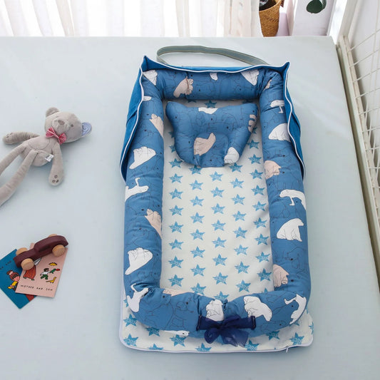 Lit bébé pliable, - Enfance-Heureuse