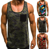 Casual Vest Men's Slim Breathable Camouflage Print Personalized Sleeveless - Enfance-Heureuse