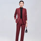 Long Sleeve Small Suit Collar Coat Women's Shirt Pants Suit - Enfance-Heureuse