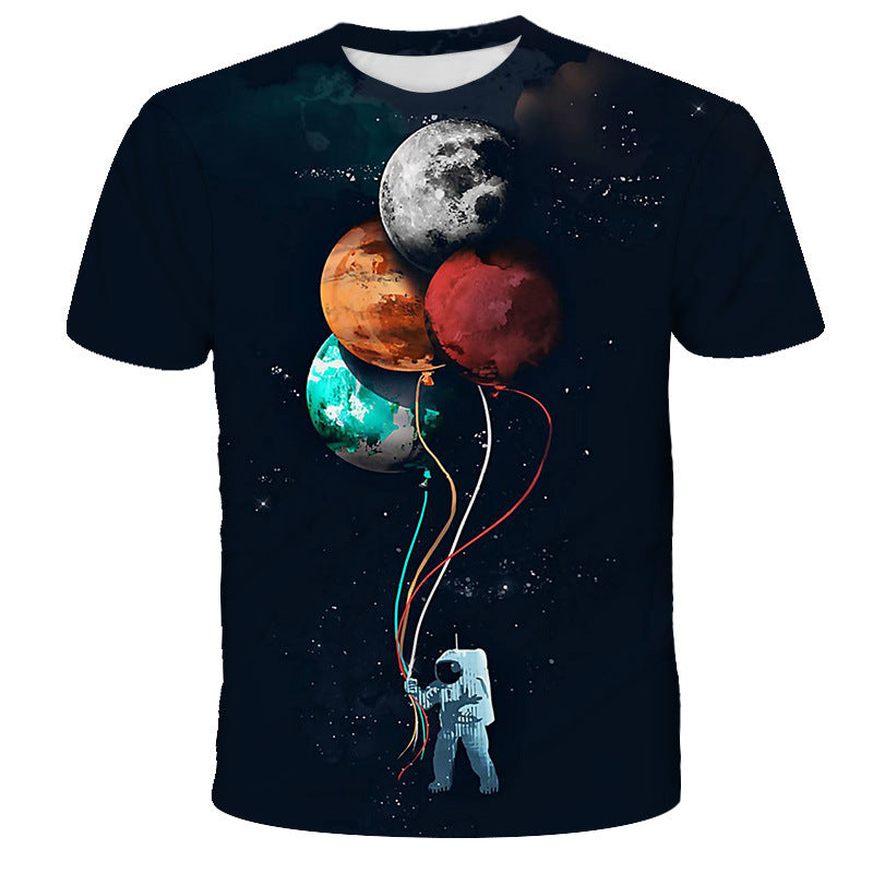 Digital Print Astronaut T-Shirt - Enfance-Heureuse