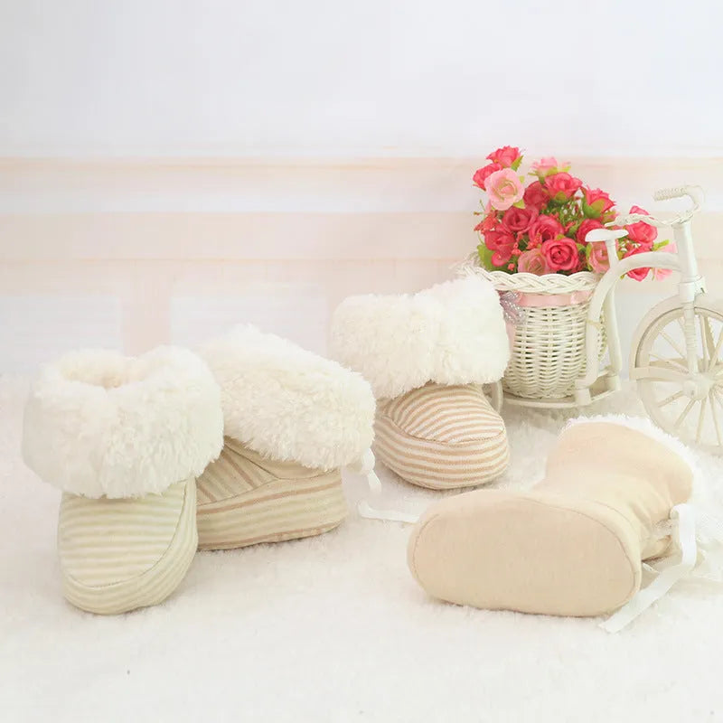 Nouveau style Bébé Chaussures Infantile Doux Semelle Chaussures pour Nouveau-nés Bébé D'hiver Garder Au Chaud Imprimer Premiers Marcheurs Chaussures pour bébés enfants