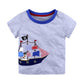 Children's t-shirt round neck print short sleeve - Enfance-Heureuse