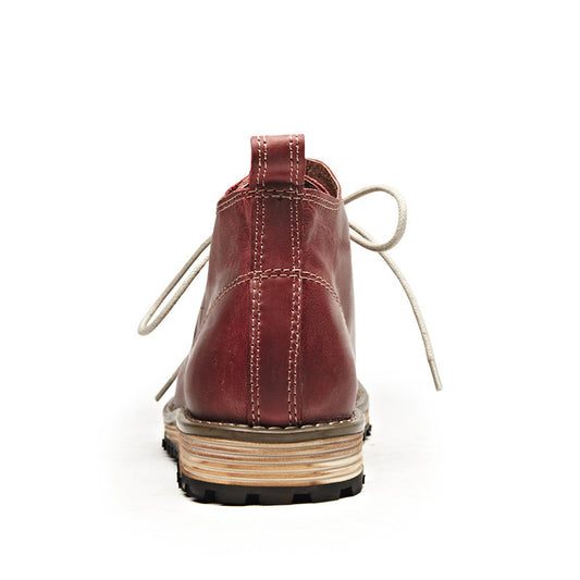 Men's Vintage Leather Big Toe Martin Boots - Enfance-Heureuse