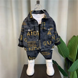 Boys Suit Spring And Autumn New Children Denim Wear - Enfance-Heureuse