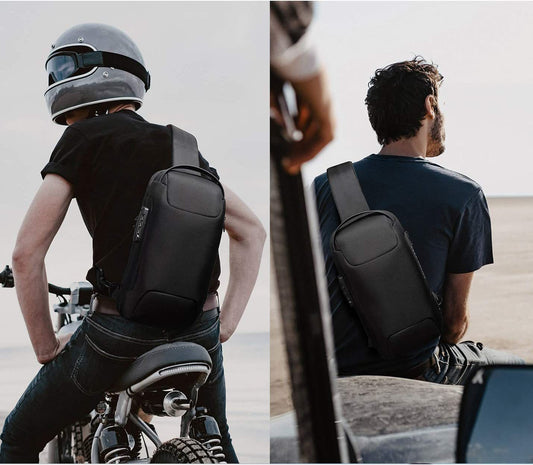 Sling Bag, Waterproof Men's Chest Bag Shoulder Bags Crossbody Sling Backpack For Men - Enfance-Heureuse