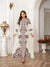 Arab Style Women's Long Robe Printed Dress - Enfance-Heureuse