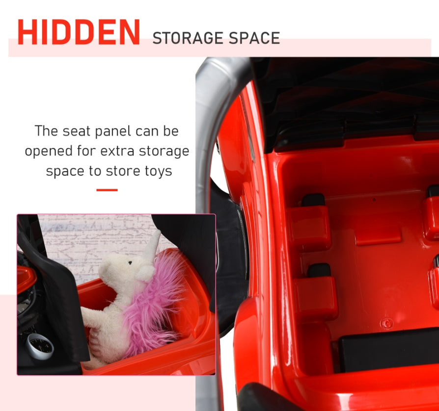 Kids 3 In 1 Push Car Ride-On Stroller Sliding Walking Toy With Horn Music Light Secure Bar For Boys Girls 1-3 Years Old Red
