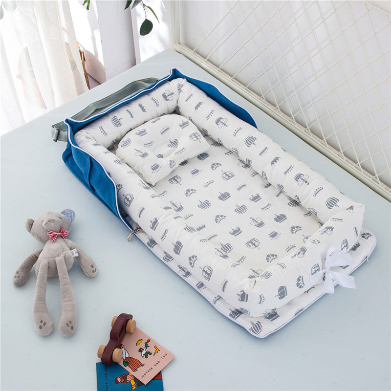 Cotton Portable Baby Crib Newborn Foldable - Enfance-Heureuse