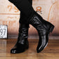 British Fashion Leather Pointed Men's Boots - Enfance-Heureuse